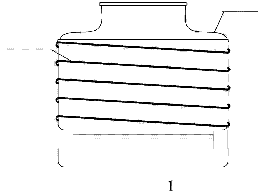 Method for electromagnetism scale inhibition of cooling tower