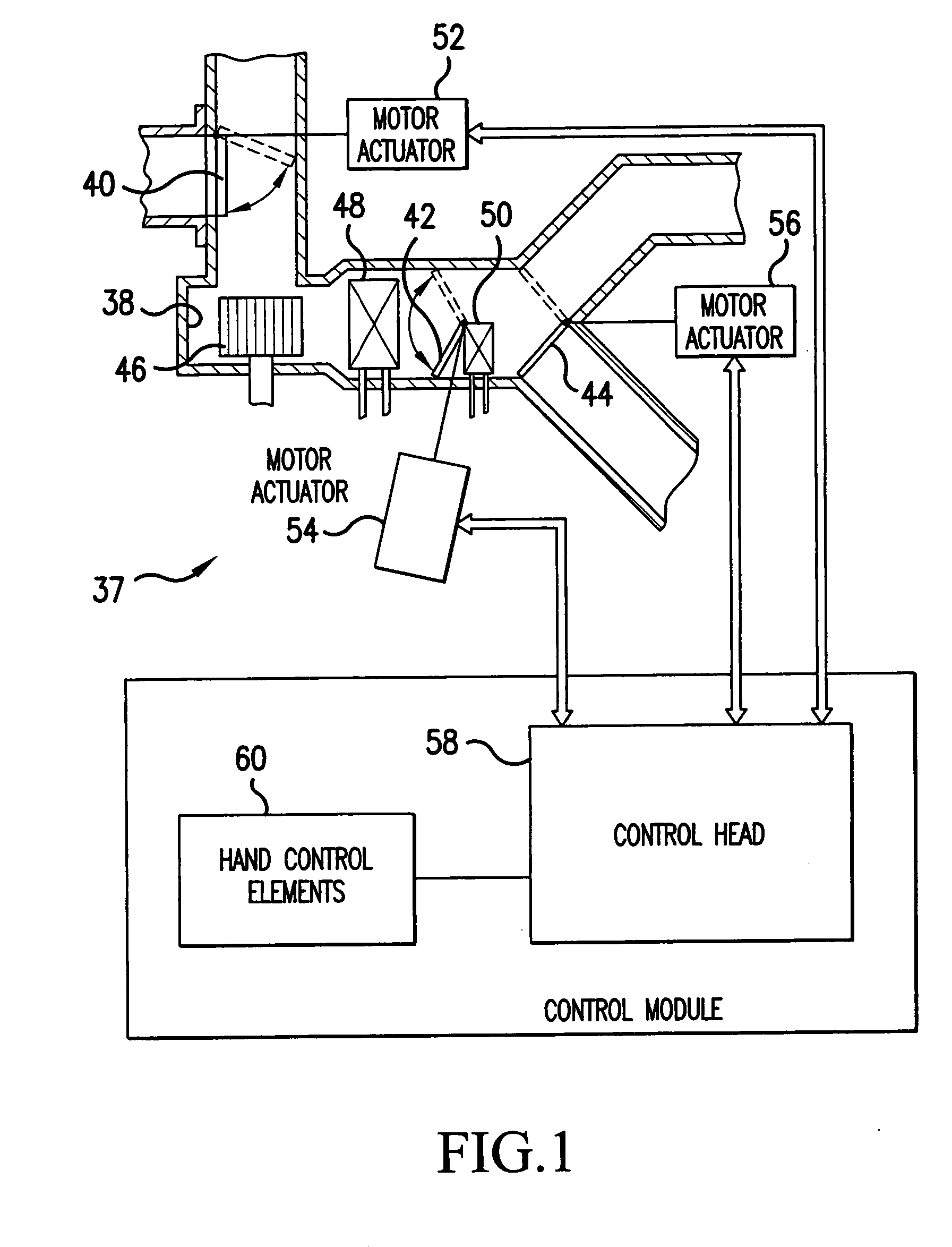 Climate control system and motor actuator therefor