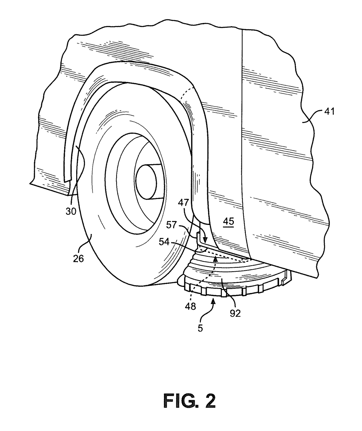 Telescoping vehicle safety guard