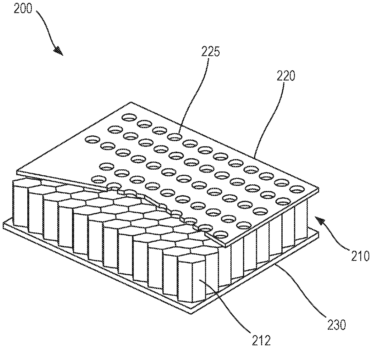 Machine vision acoustic panel repair with retention of acoustic properties