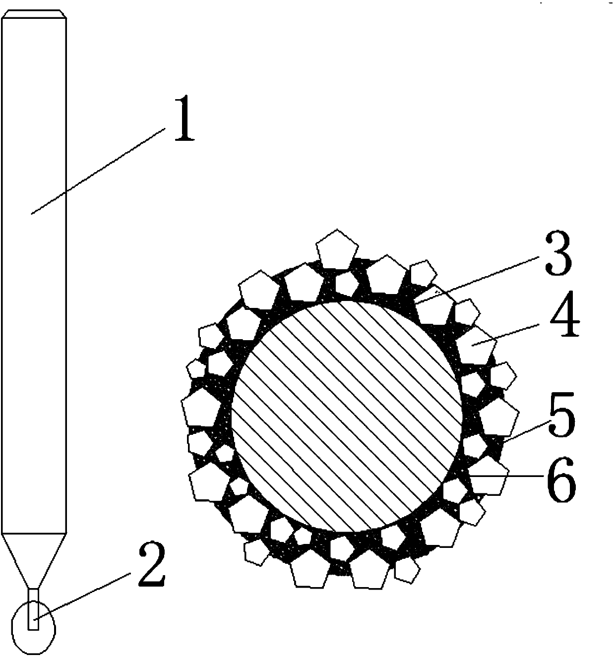 Diamond micro drilling tool and machining method thereof