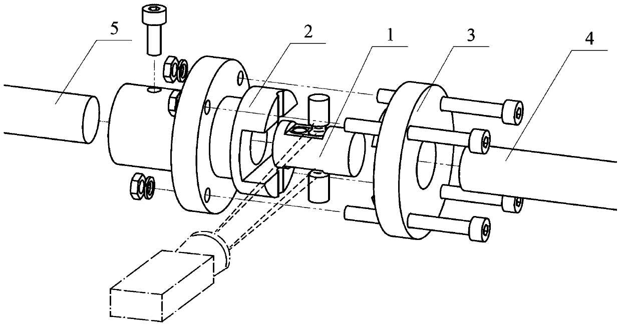 Device for realizing high strain rate pure shear of high plastic material