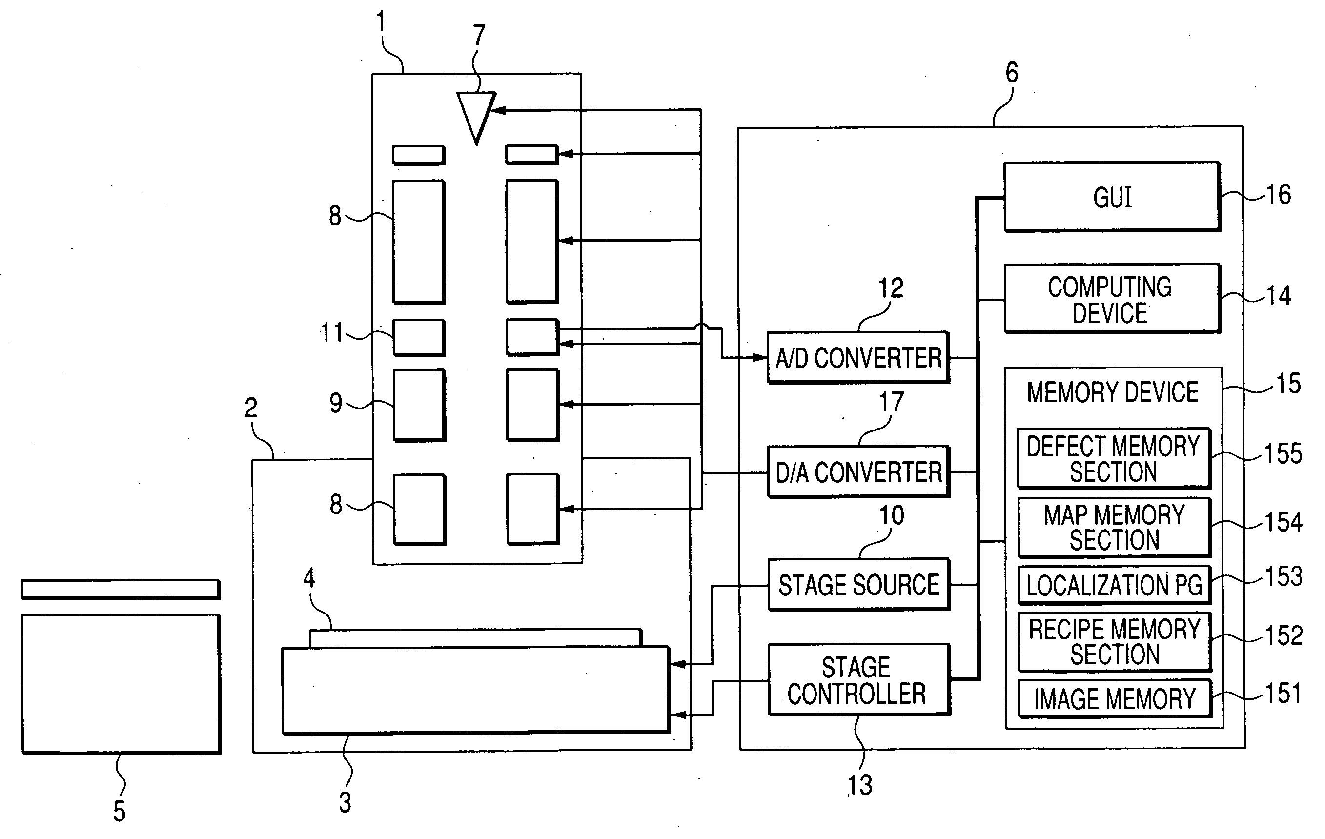 Charged particle apparatus, scanning electron microscope, and sample inspection method