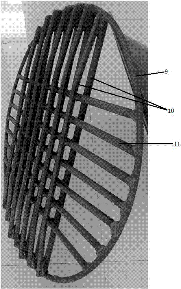 Steel skeleton reinforced polymer composite material inspection manhole cover and anti-falling device