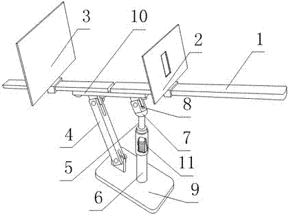 A convenient storage crack ruler