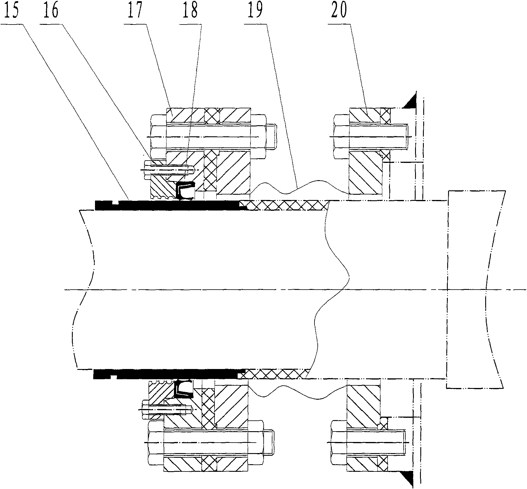 Sink roll with sealing device