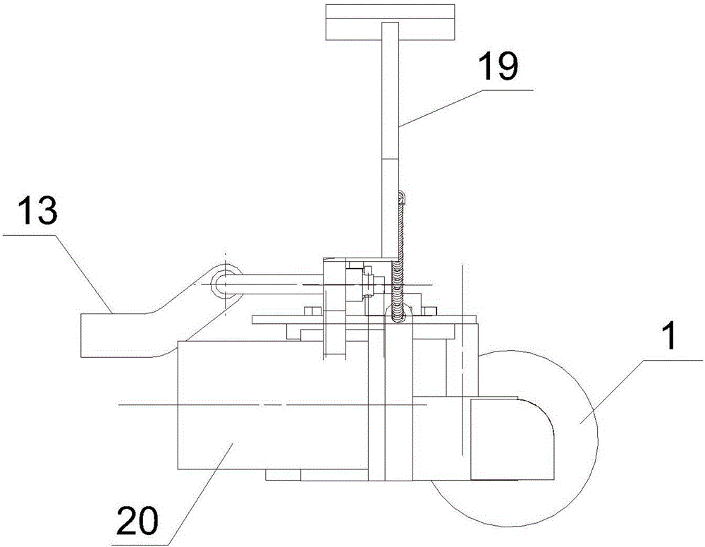 AMT clutch actuating mechanism for diesel fork lift truck