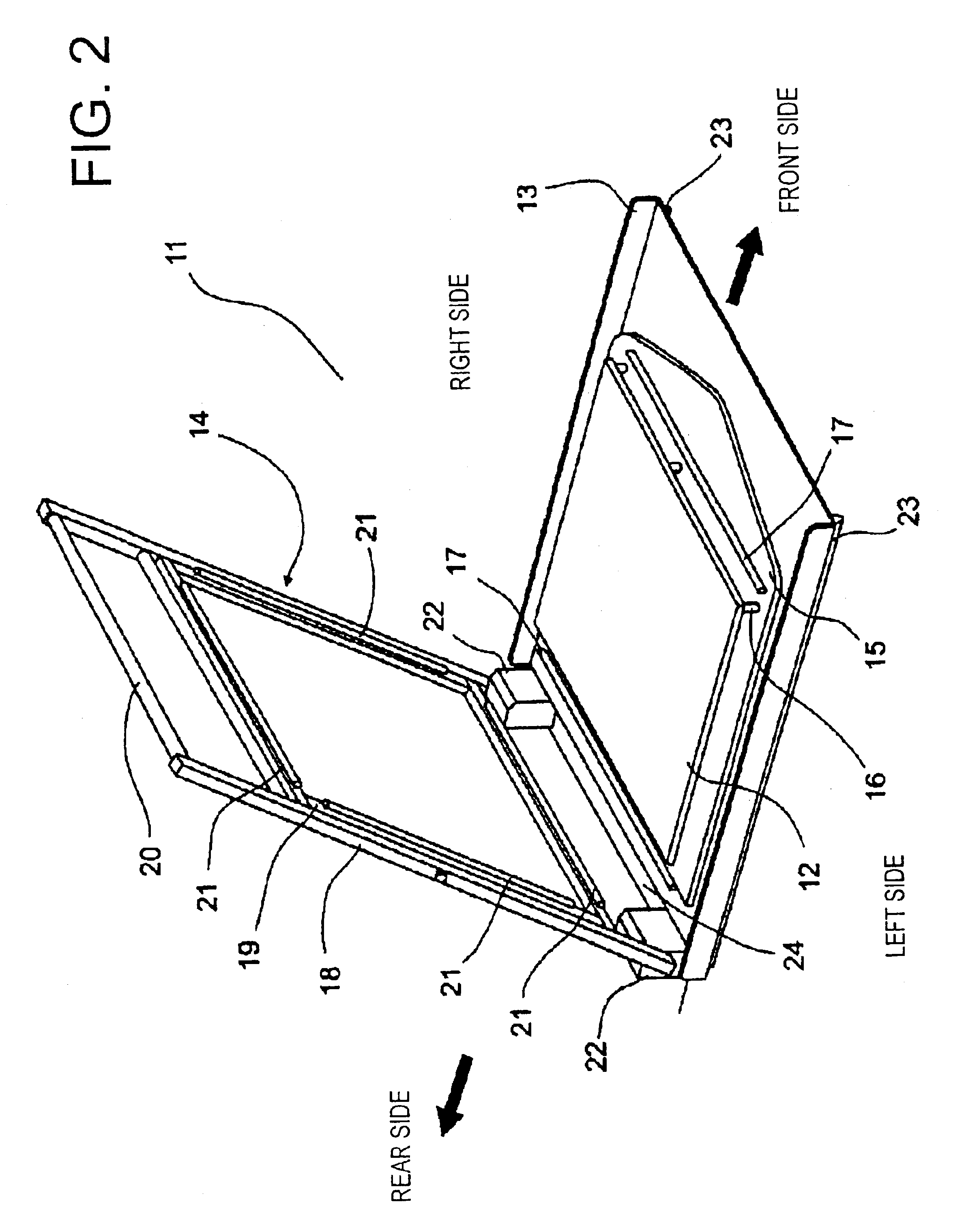 Platen device for holding workpiece in ink-jet printer