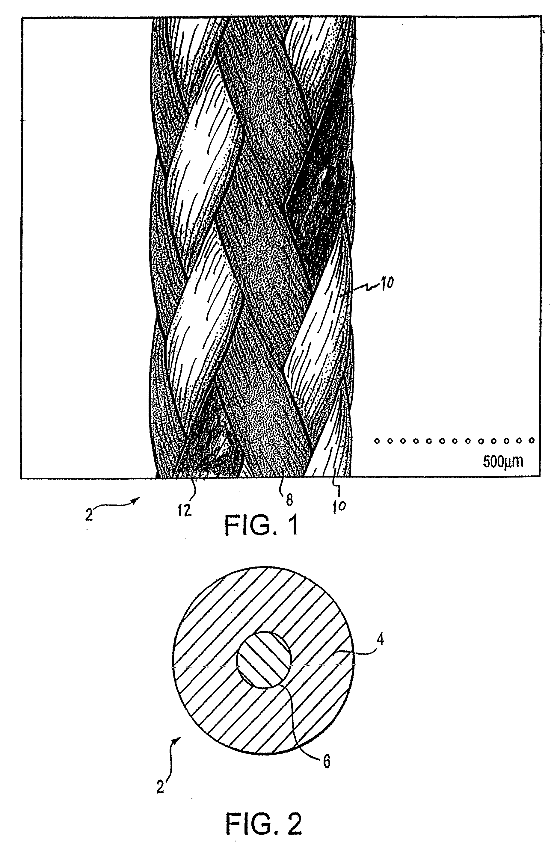 Suture with filaments formed of polyether-ketone variant