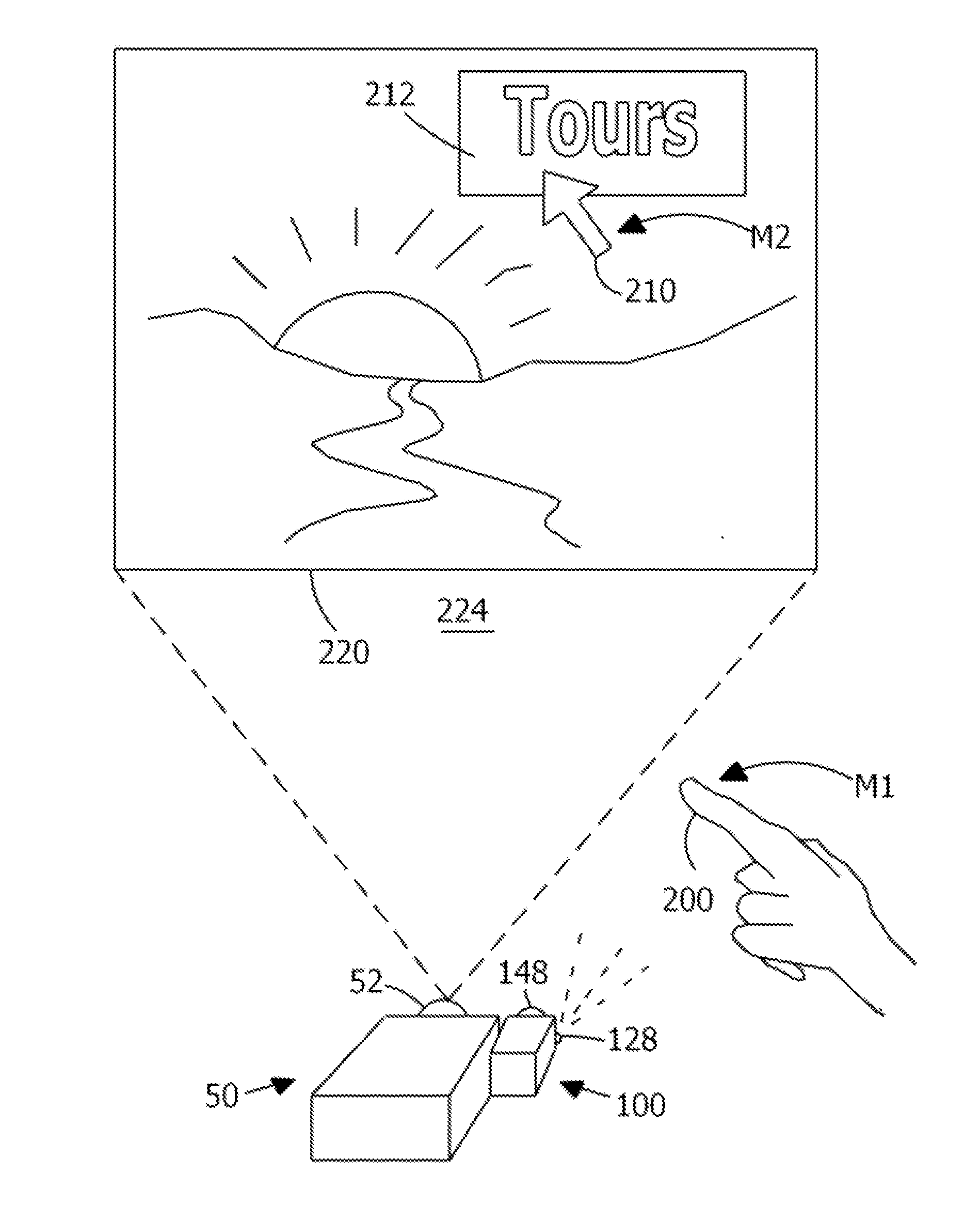 Spatially aware pointer for mobile appliances