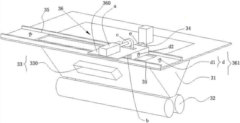 An extrusion device for producing aluminum composite panels