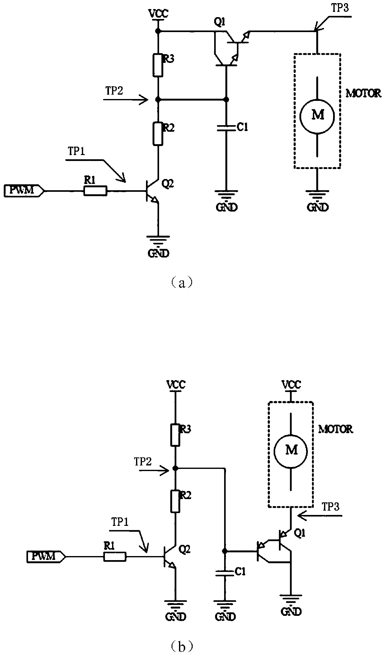 Circuit and method for achieving speed regulation of direct-current motor by utilizing voltage regulation