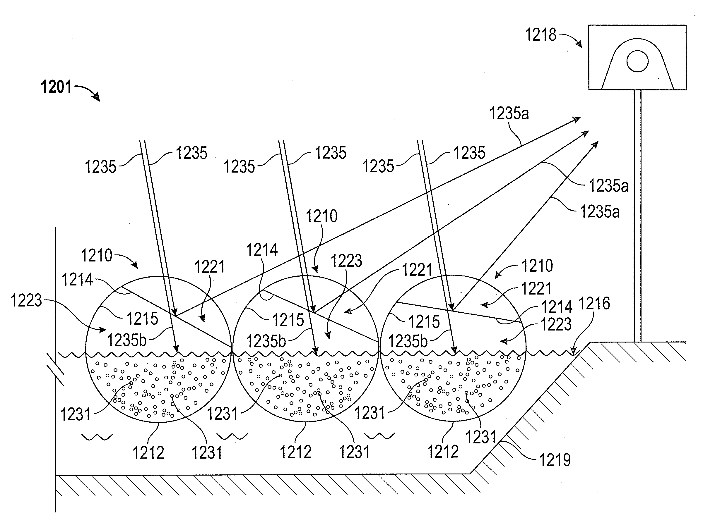 Systems and methods of generating energy from solar radiation using photocatalytic particles