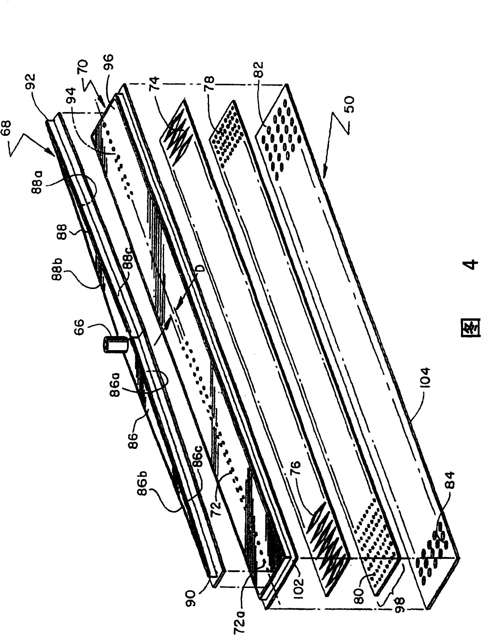 Falling film evaporator having two-phase refrigerant distribution system