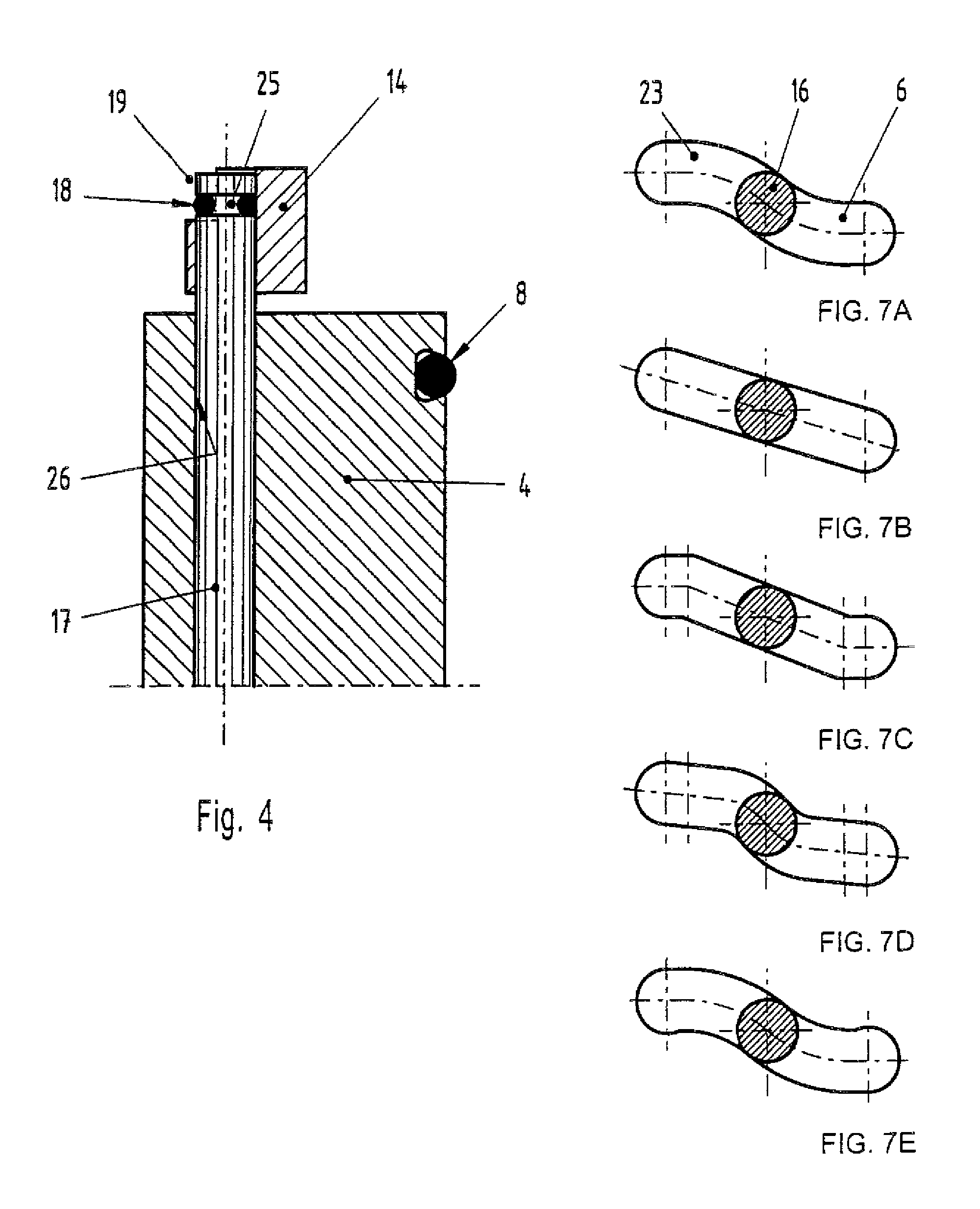 Valve mechanism for a vacuum valve