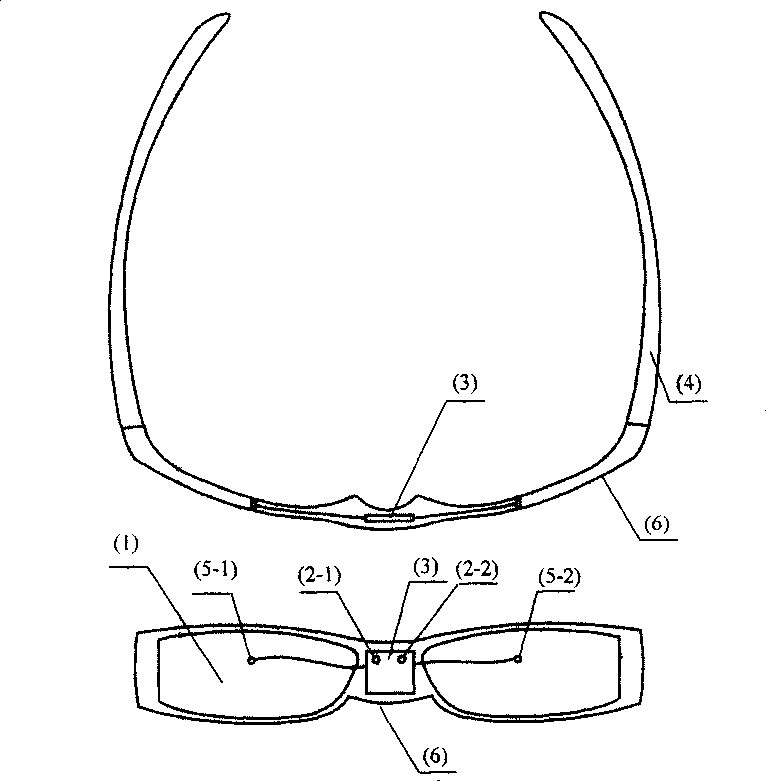 Eye-shade device with hypnosis action