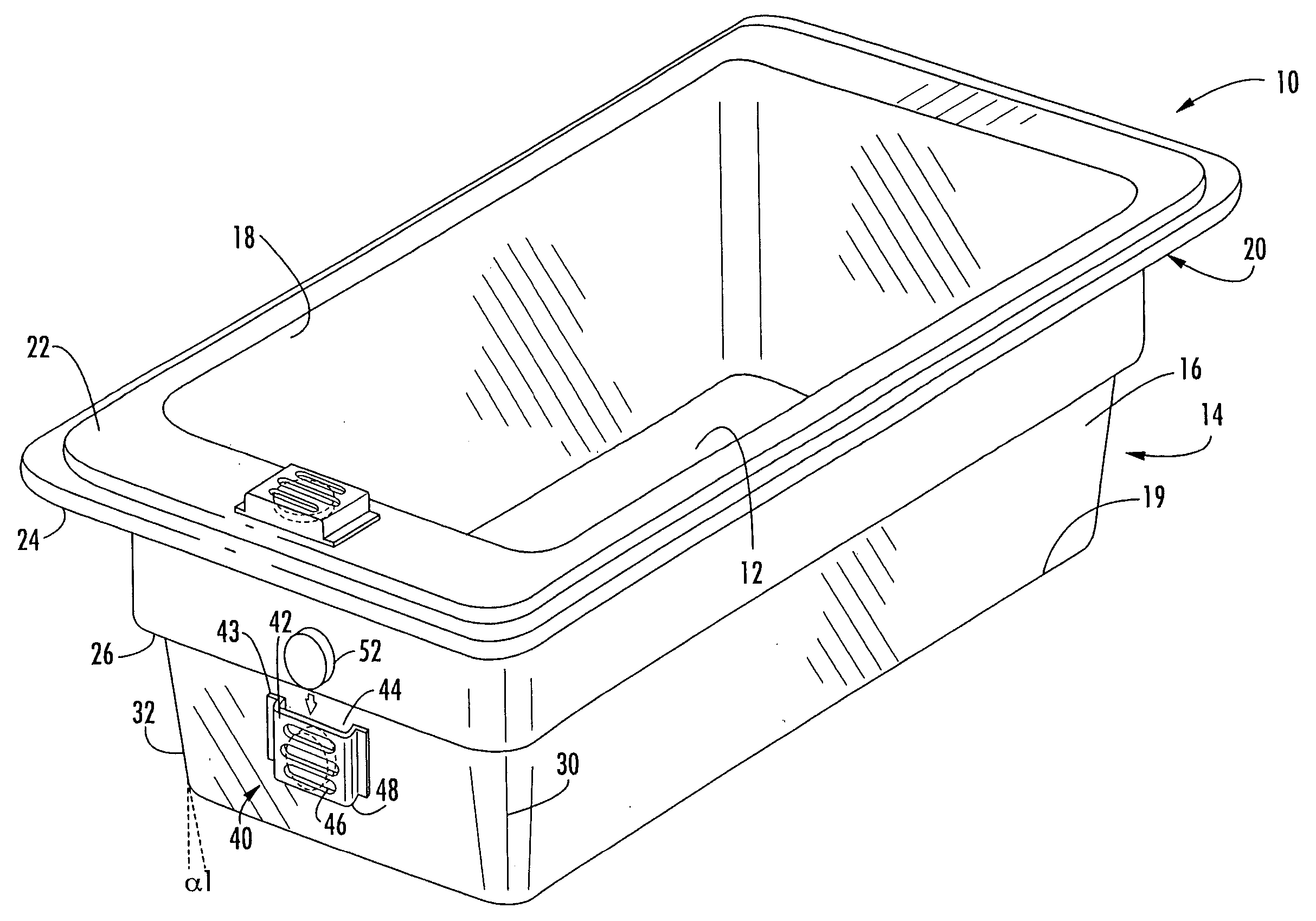 Container storage system and method