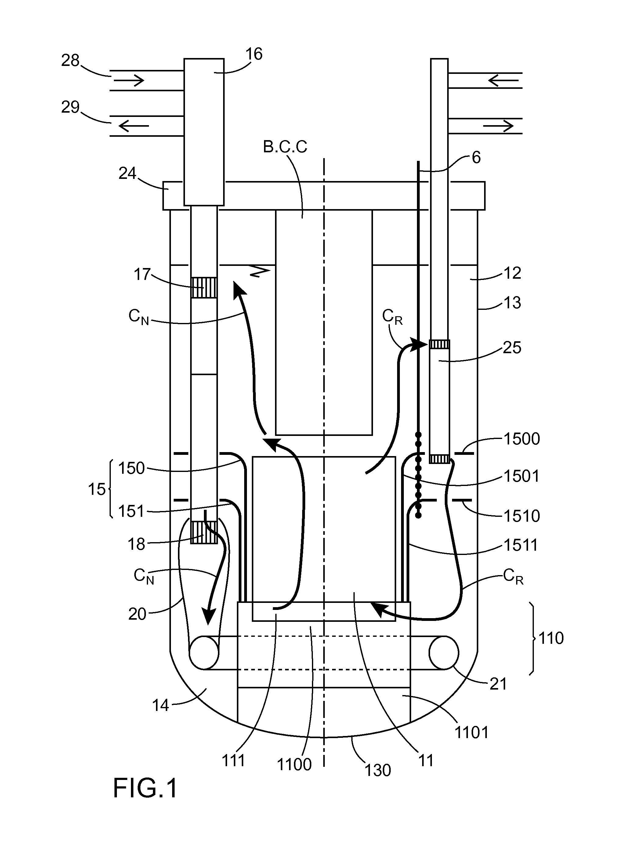 Integrated sodium-cooled fast nuclear reactor