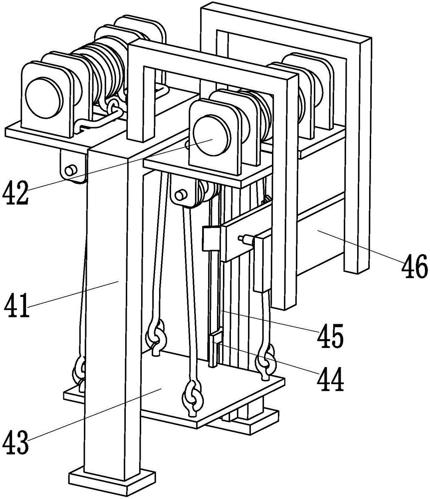 Automatic lifting-carrying device for building retaining wall