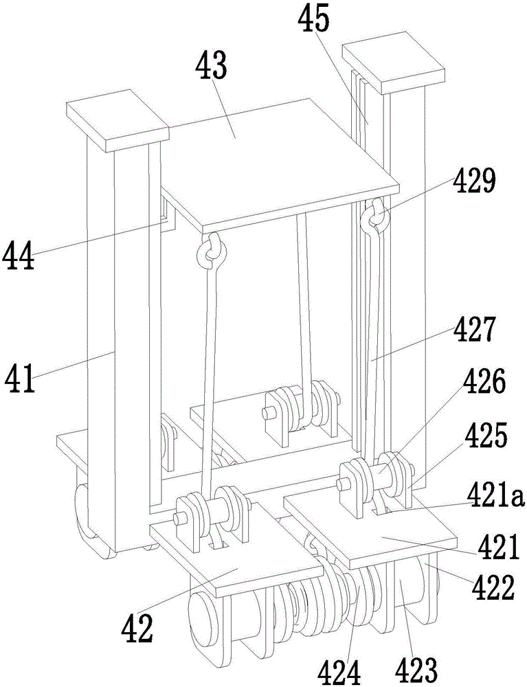 Automatic lifting-carrying device for building retaining wall