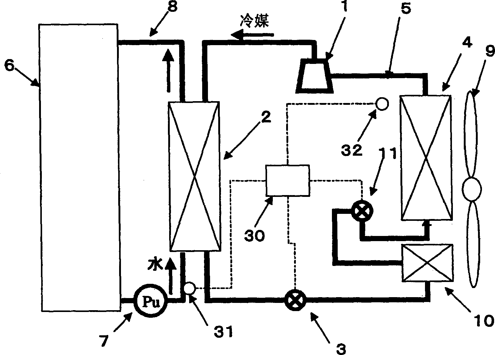 Heat-pump type hot water supply system