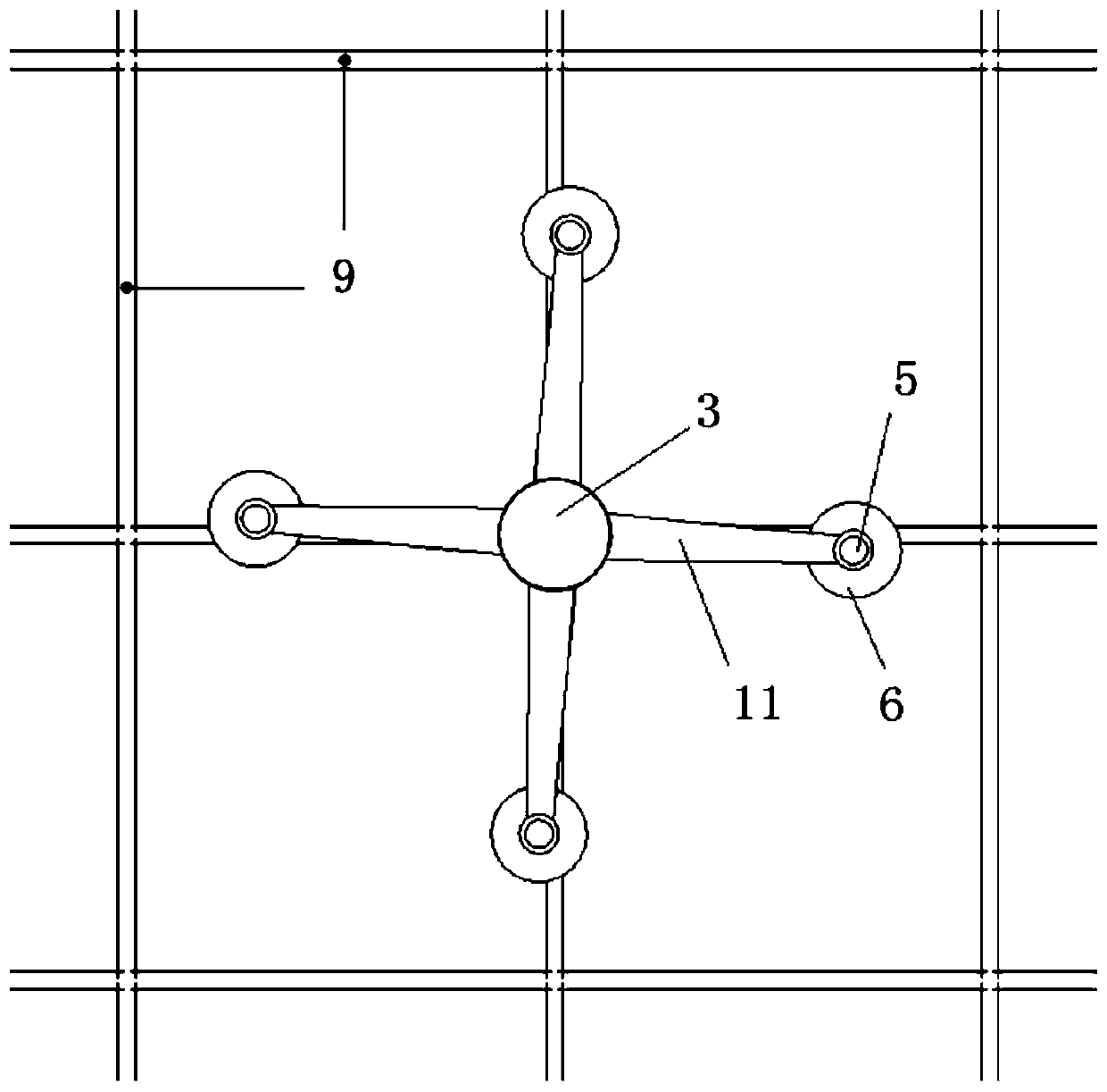 Point claw type connecting piece for composite thermal insulation wall body, and construction and installation method of point claw type connecting piece