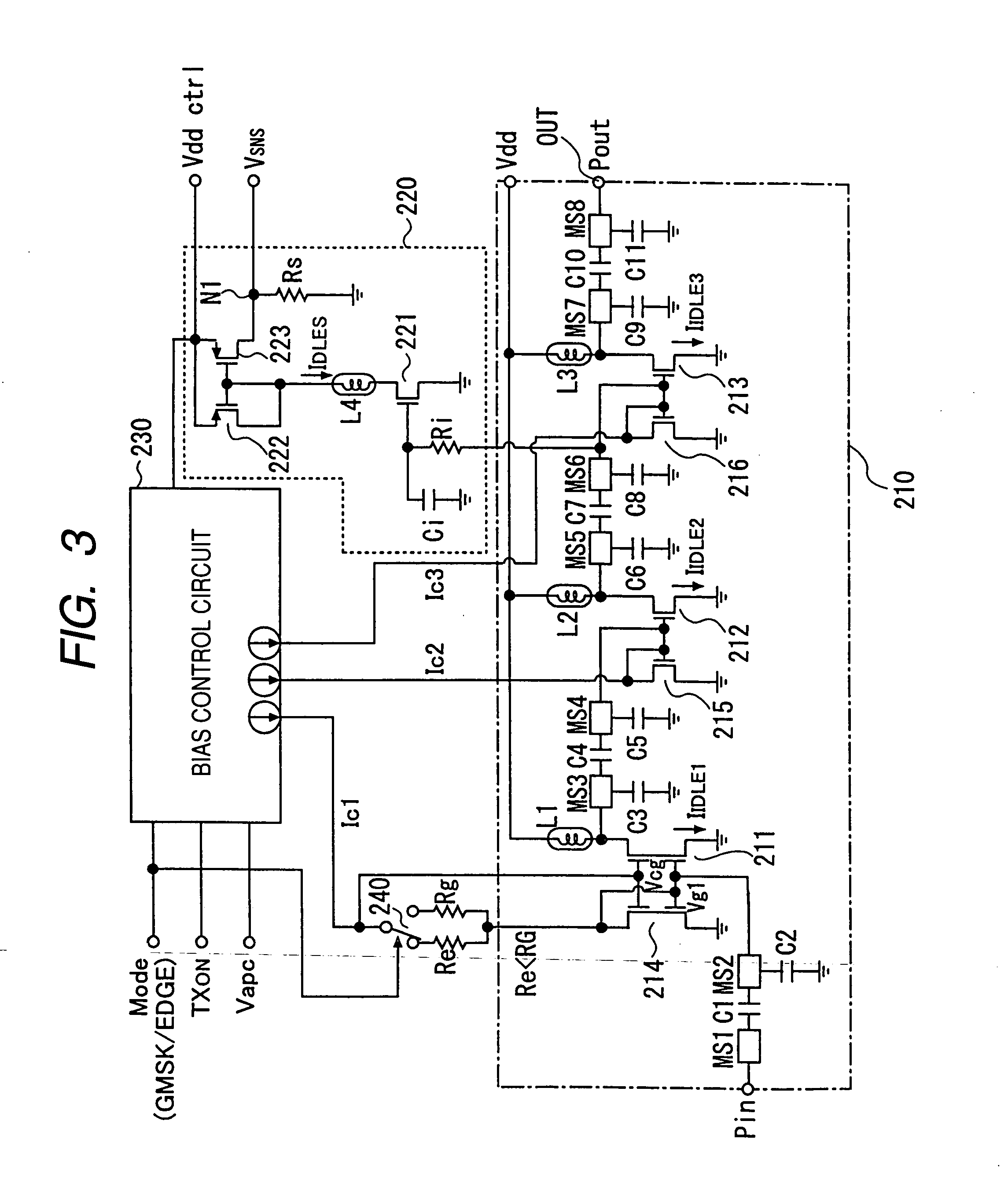 High-frequency power amplifier circuit and electronic part for communication