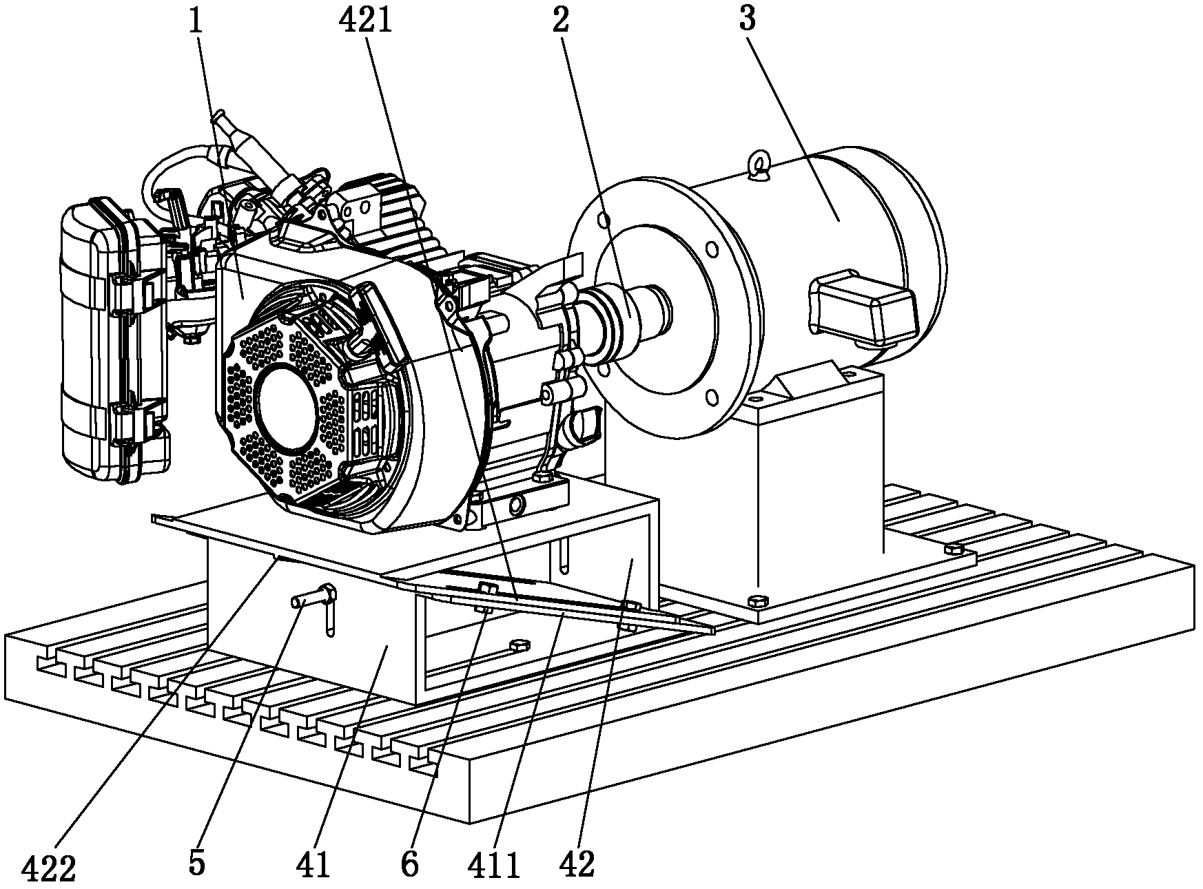 Multi-type universal coaxial dynamometer bench for engine