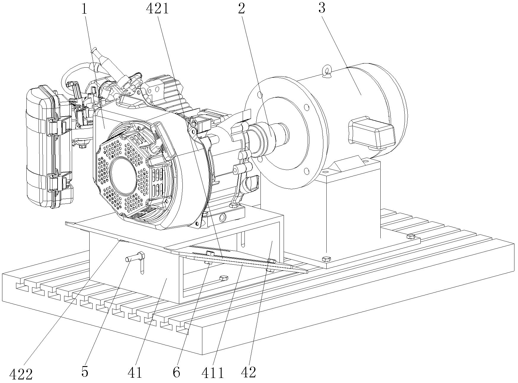 Multi-type universal coaxial dynamometer bench for engine