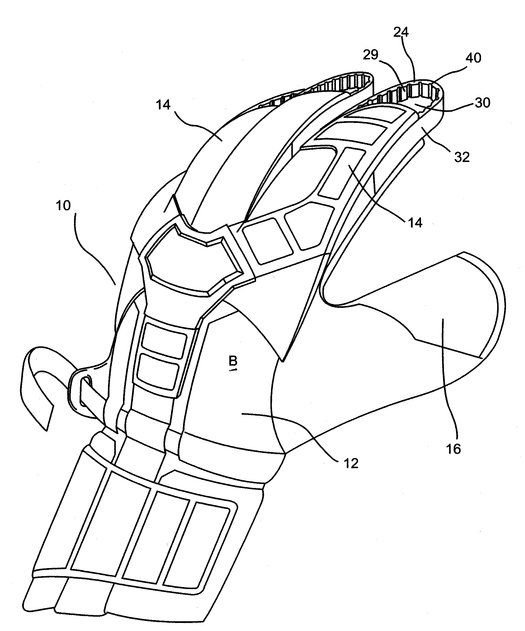 Goalkeeper's glove with protective fingertip extension