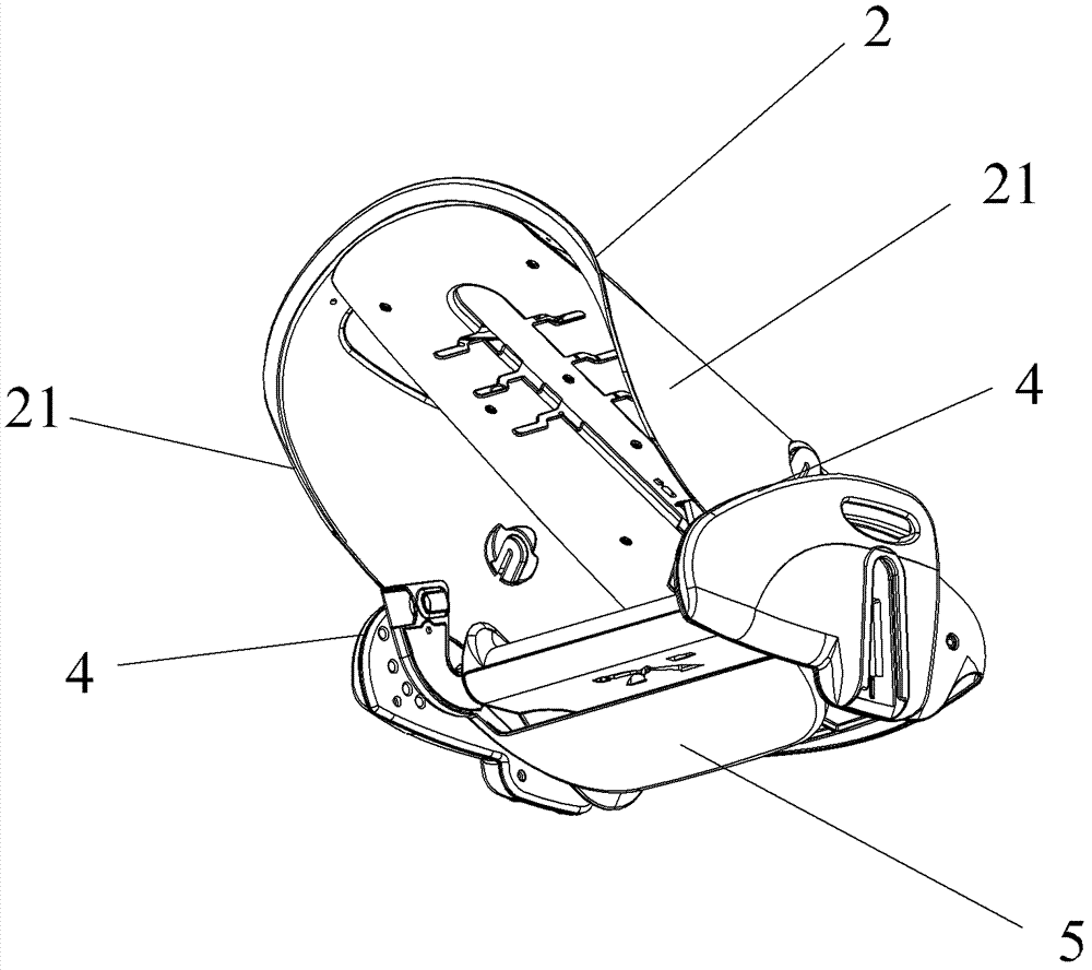 Folding baby chair capable of adjusting back slope
