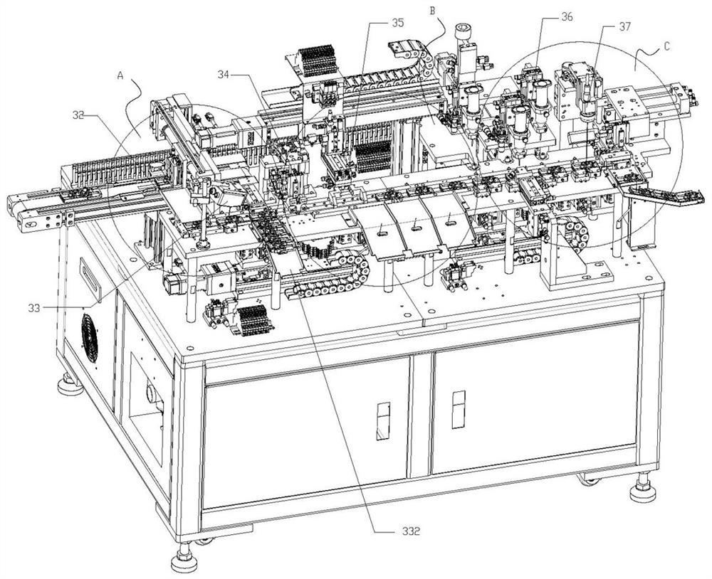 A motor coil height and insulation withstand voltage testing equipment