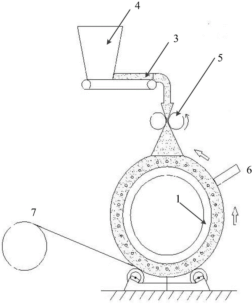 Coating trolley lifting height adjusting device