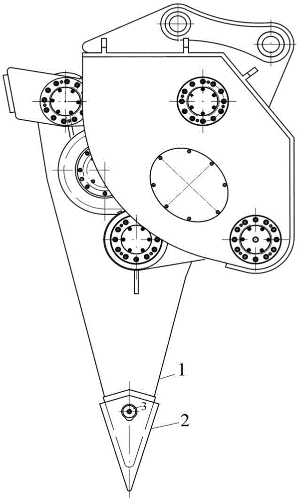 Bucket tooth used for high-frequency breaking hammer