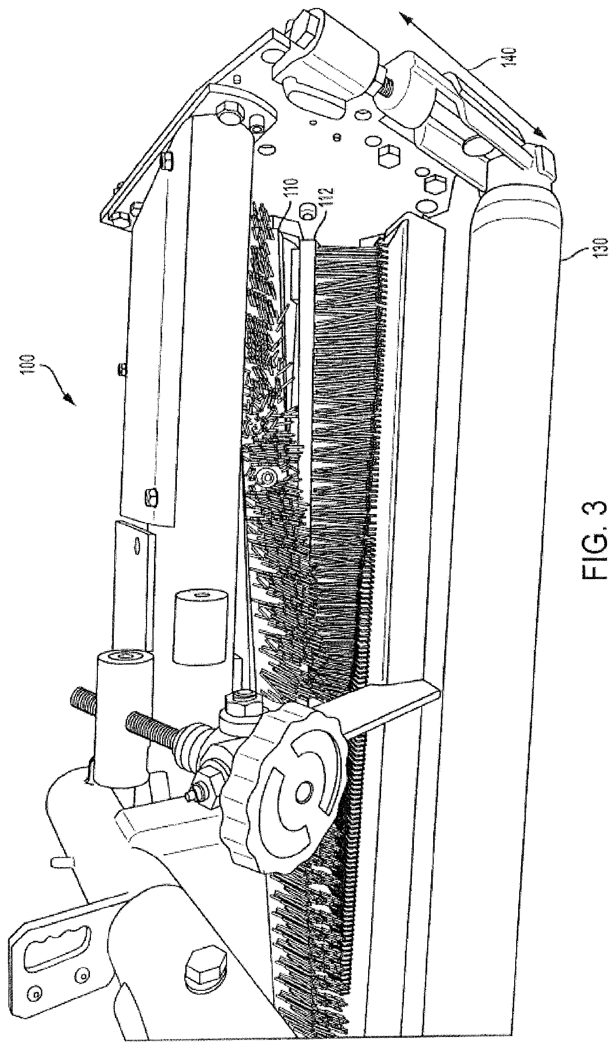 Apparatus, system and method for mechanical, selective weed control in mature and establishing crops including turfgrasses