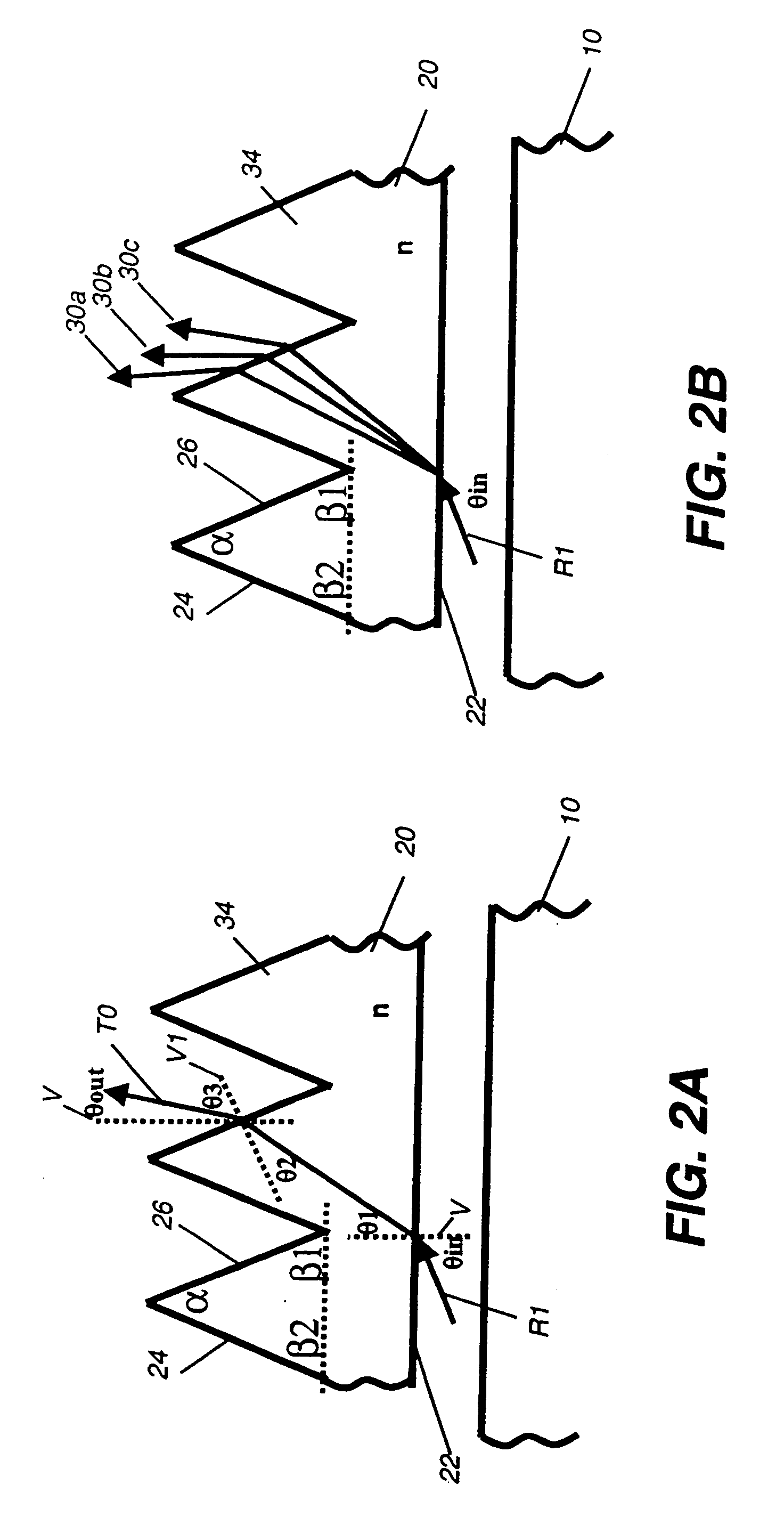 Polarizing turning film with reduced color separation