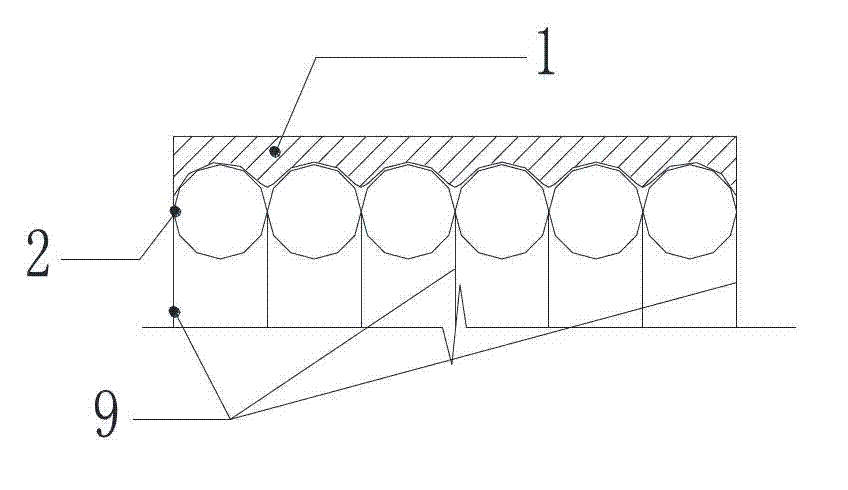 Multi-layer aeration combined film body for performing heat preservation on building