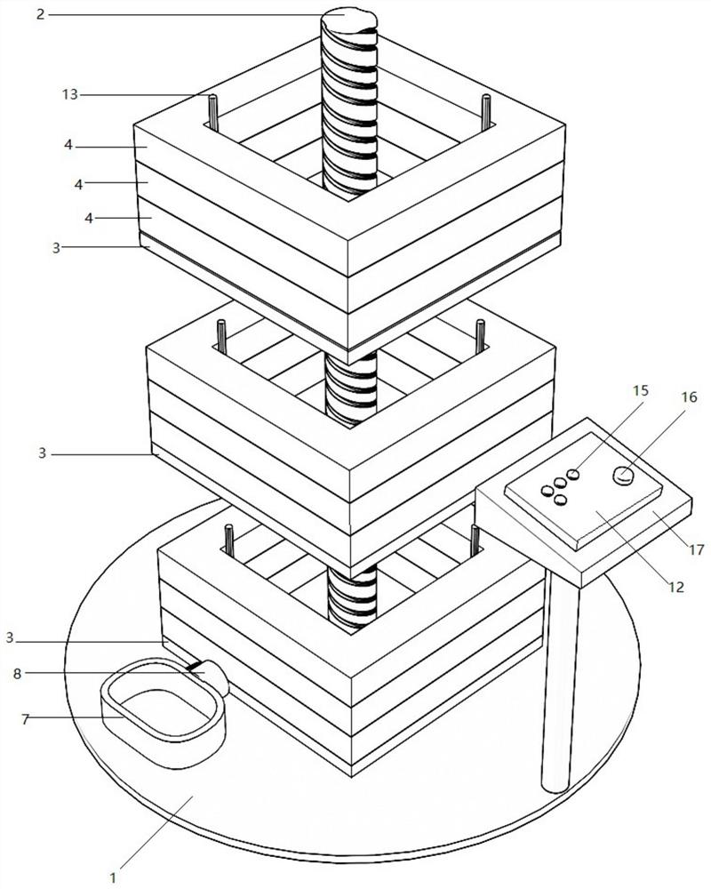 Physical function rehabilitation training pile