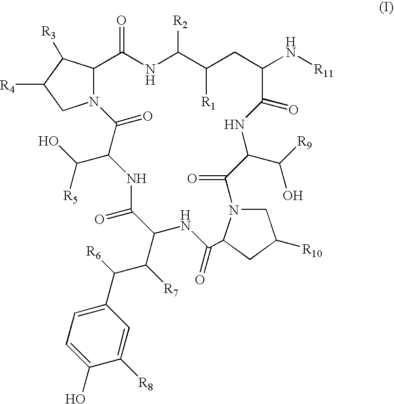 Method for the deacylation of lipopeptides