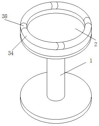 Anti-toppling garment showing stand and working process