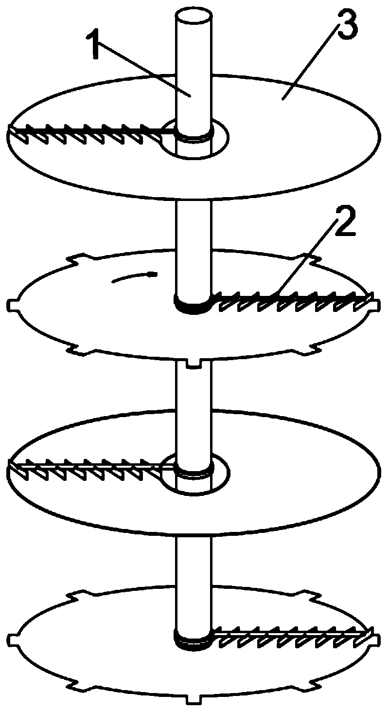 Sludge fermentation stirring device