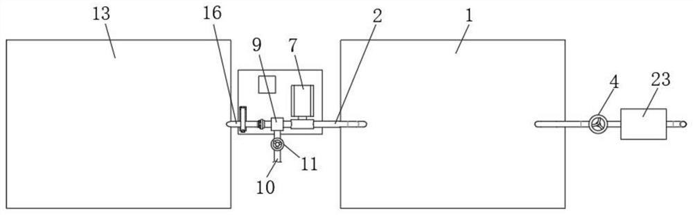 Gas sampling device for gas analyzer