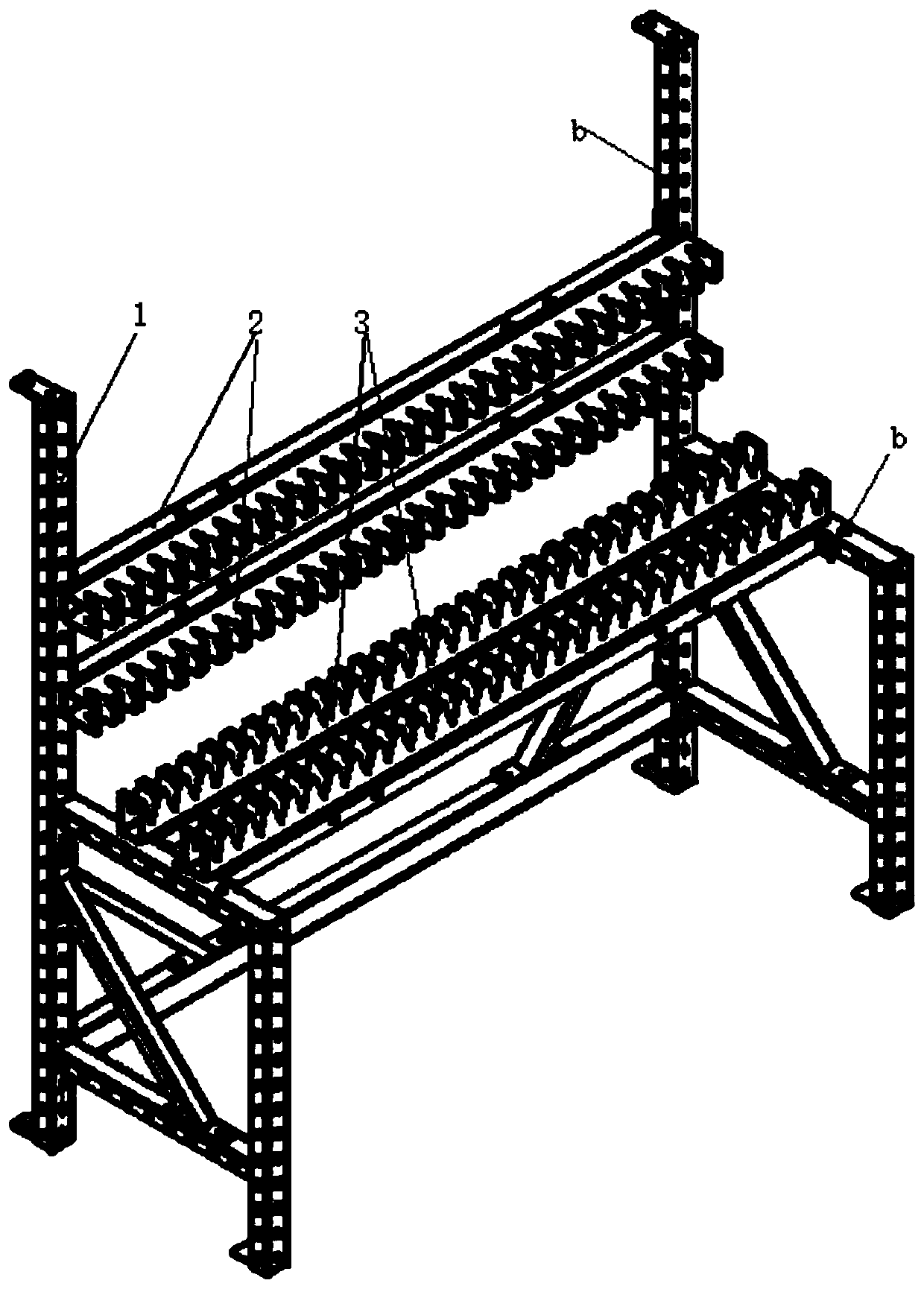 Steel reinforcement cage machining method and system