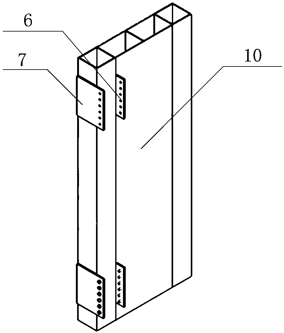 A prefabricated l-shaped special-shaped steel pipe concrete composite column