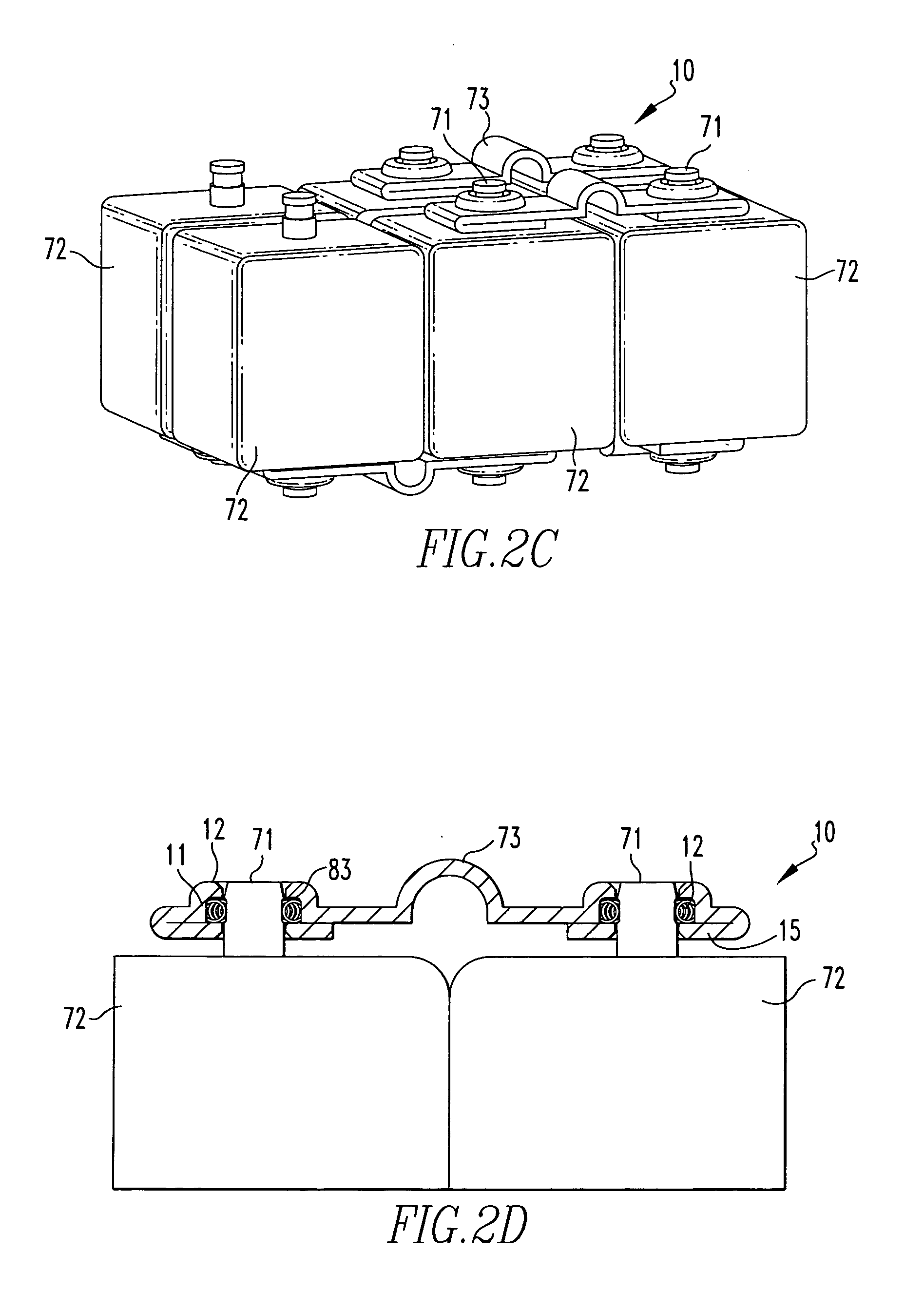 Canted coil spring power terminal and sequence connection system