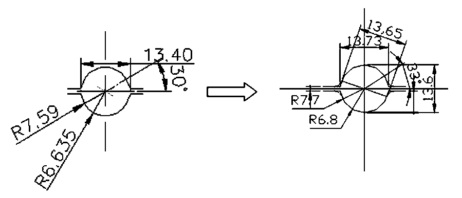 Out-of-roundness control method for short-stress-path rolling mill