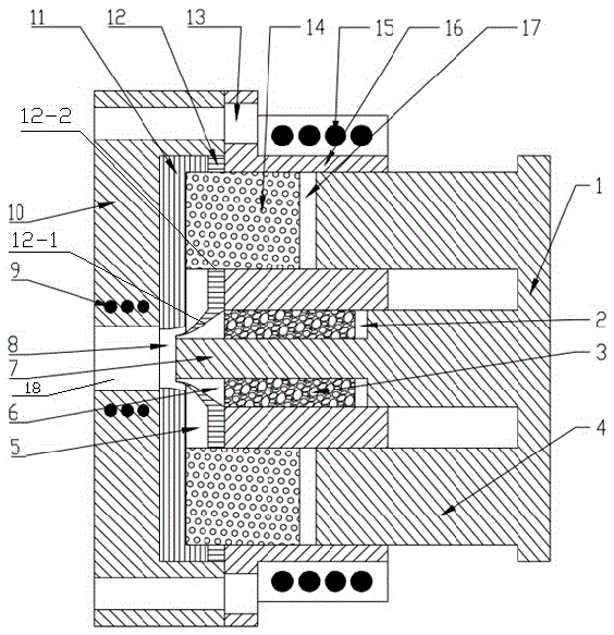 Semi-solid horizontal extrusion mold for double-layer composite pipes and application thereof