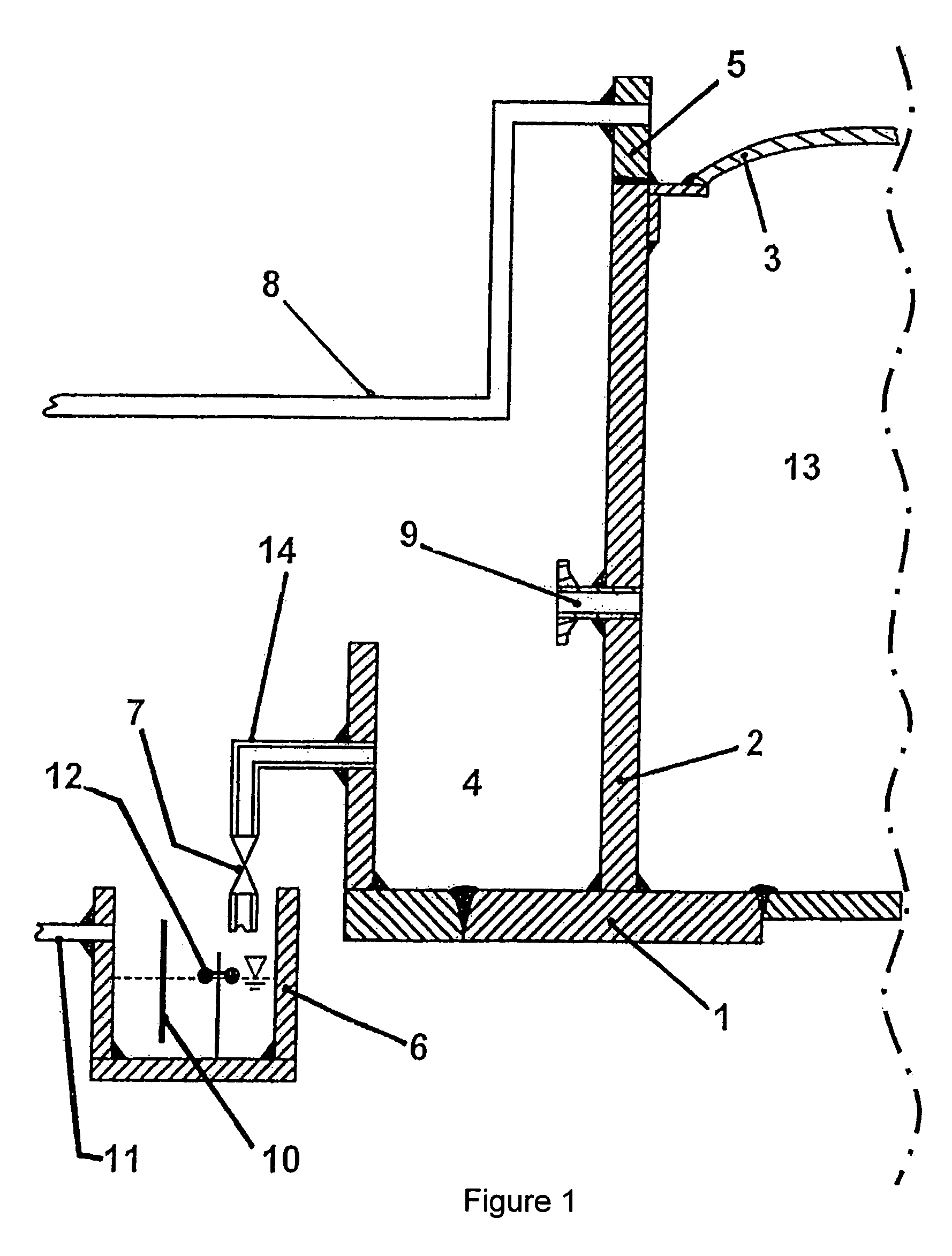 Storage container for water-endangering liquids
