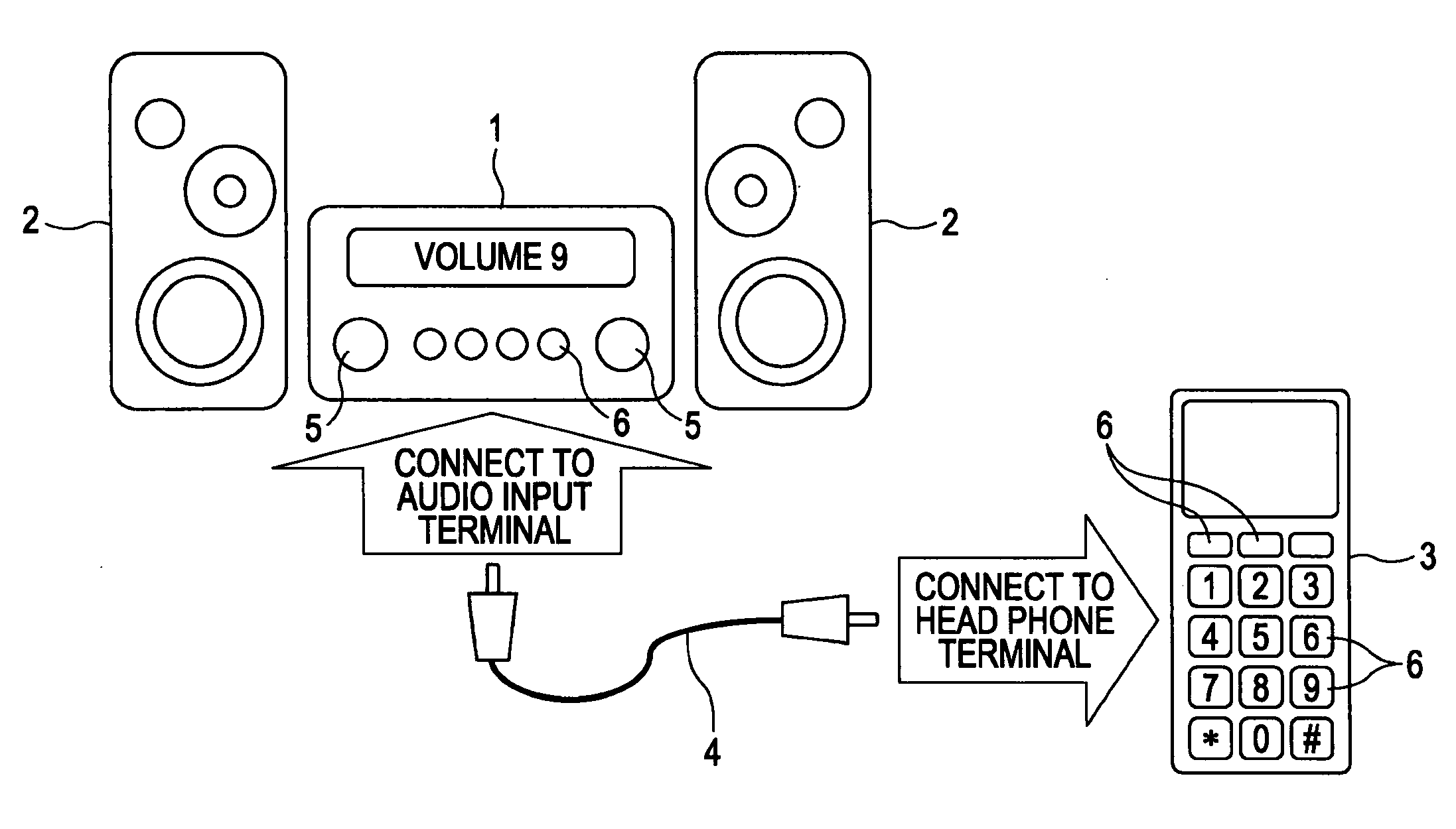 Audio apparatus and external adapter used for the audio apparatus