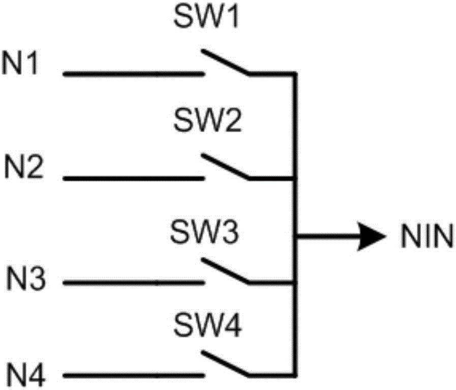 Multipath non-overlapped switching circuit